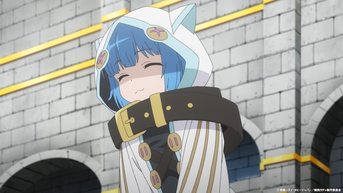 TVアニメ「無限ガチャ」よりアオユキ。