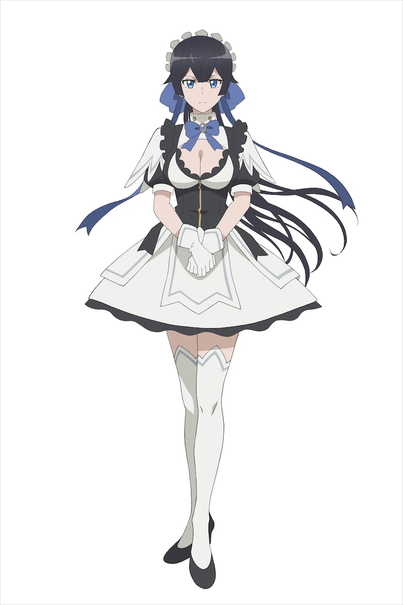 メイ(CV:長谷川育美)。ライトが初めて引き当てたレベル9999の探求者メイド。ライトに絶対的な忠誠を誓い戦闘や諜報能力で彼をサポートする。