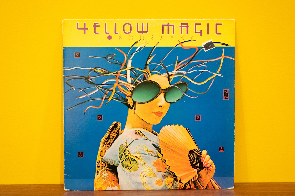 YMOの1stアルバム「Yellow Magic Orchestra」アメリカ盤ジャケット。