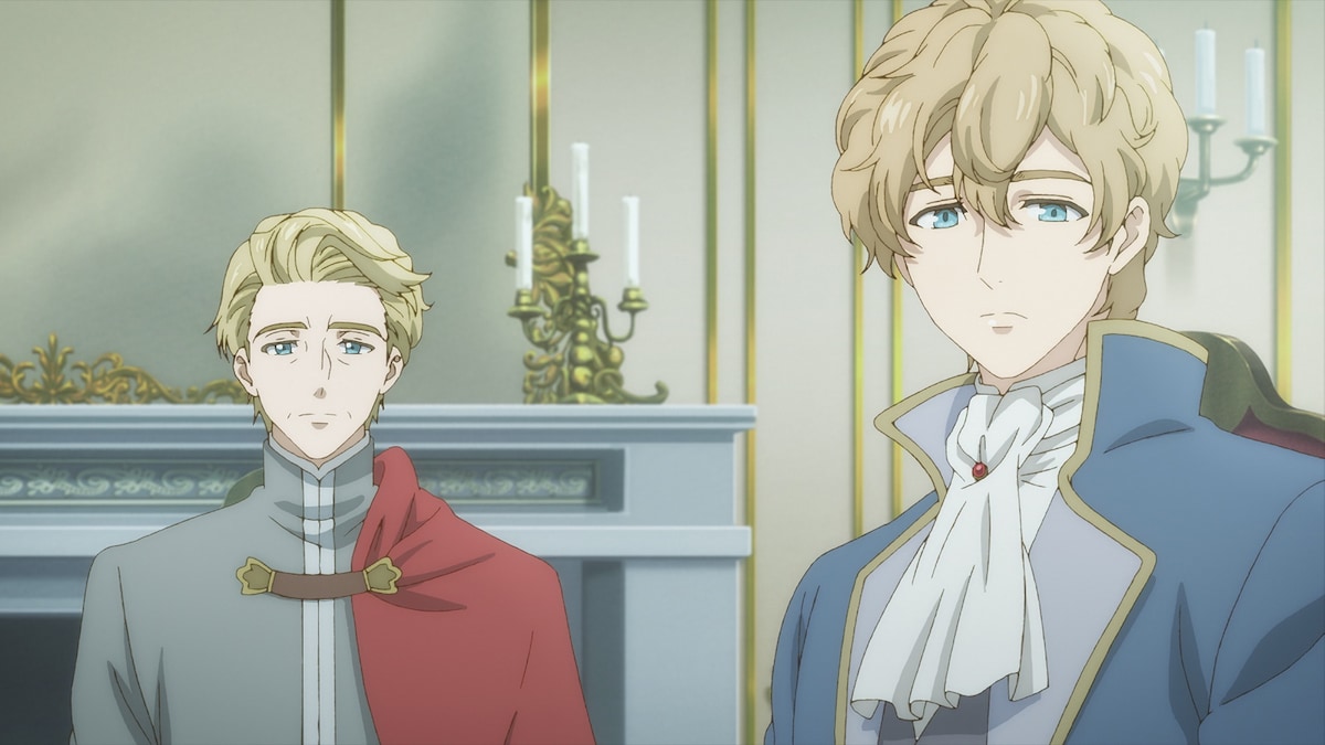 右がアルフレッド・ベルンシュタイン（CV：島﨑信長）。