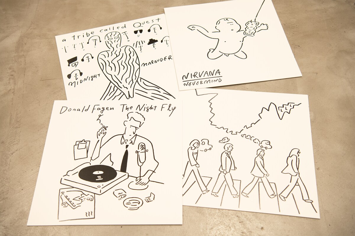 「Rediscover Music EXHIBITION Technics × Yu Nagaba」用に長場が描きおろしたアートワーク。（提供：Technics）