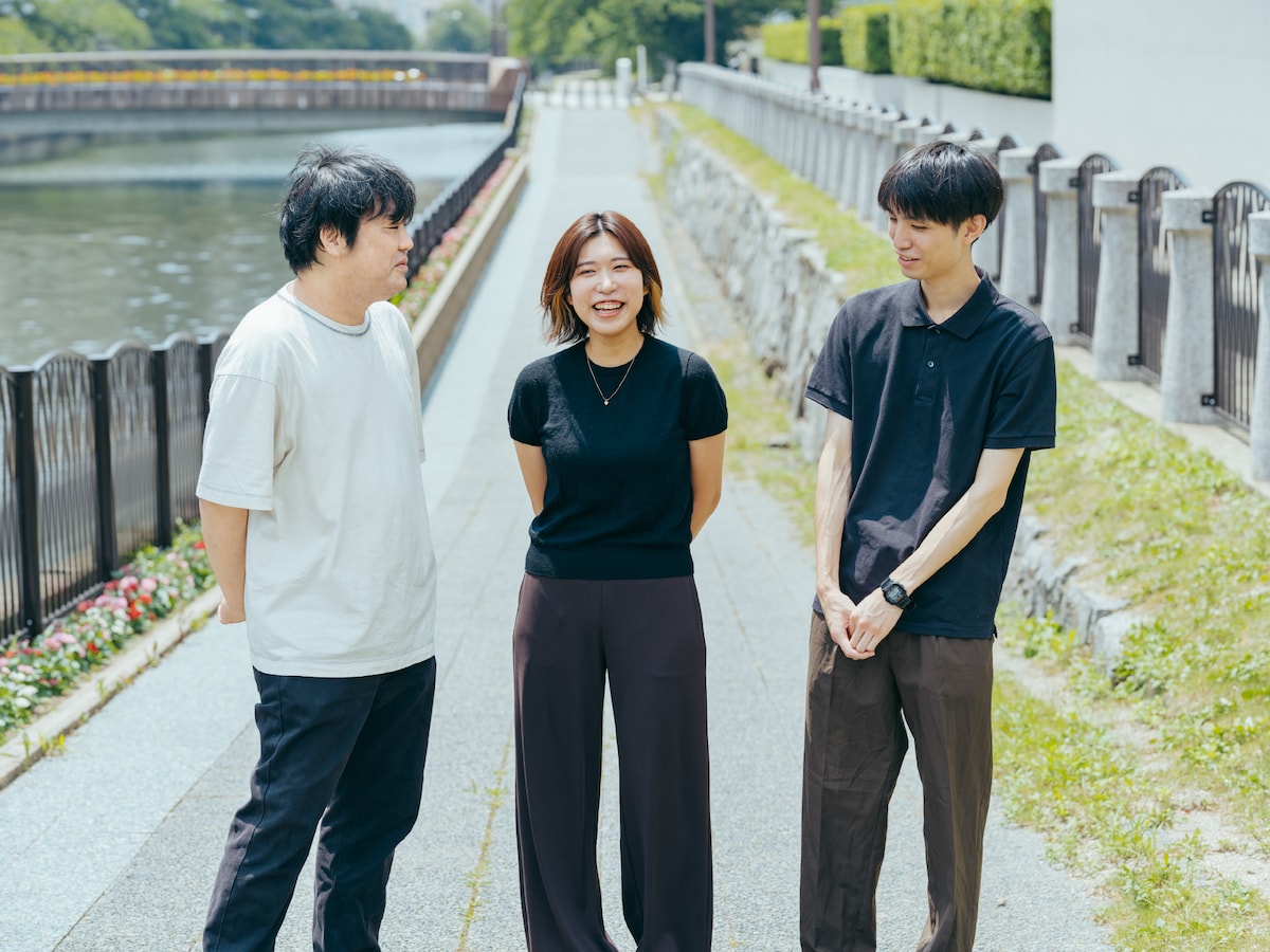 左から結城隆充、近藤真由、渡邉元輝（muside）