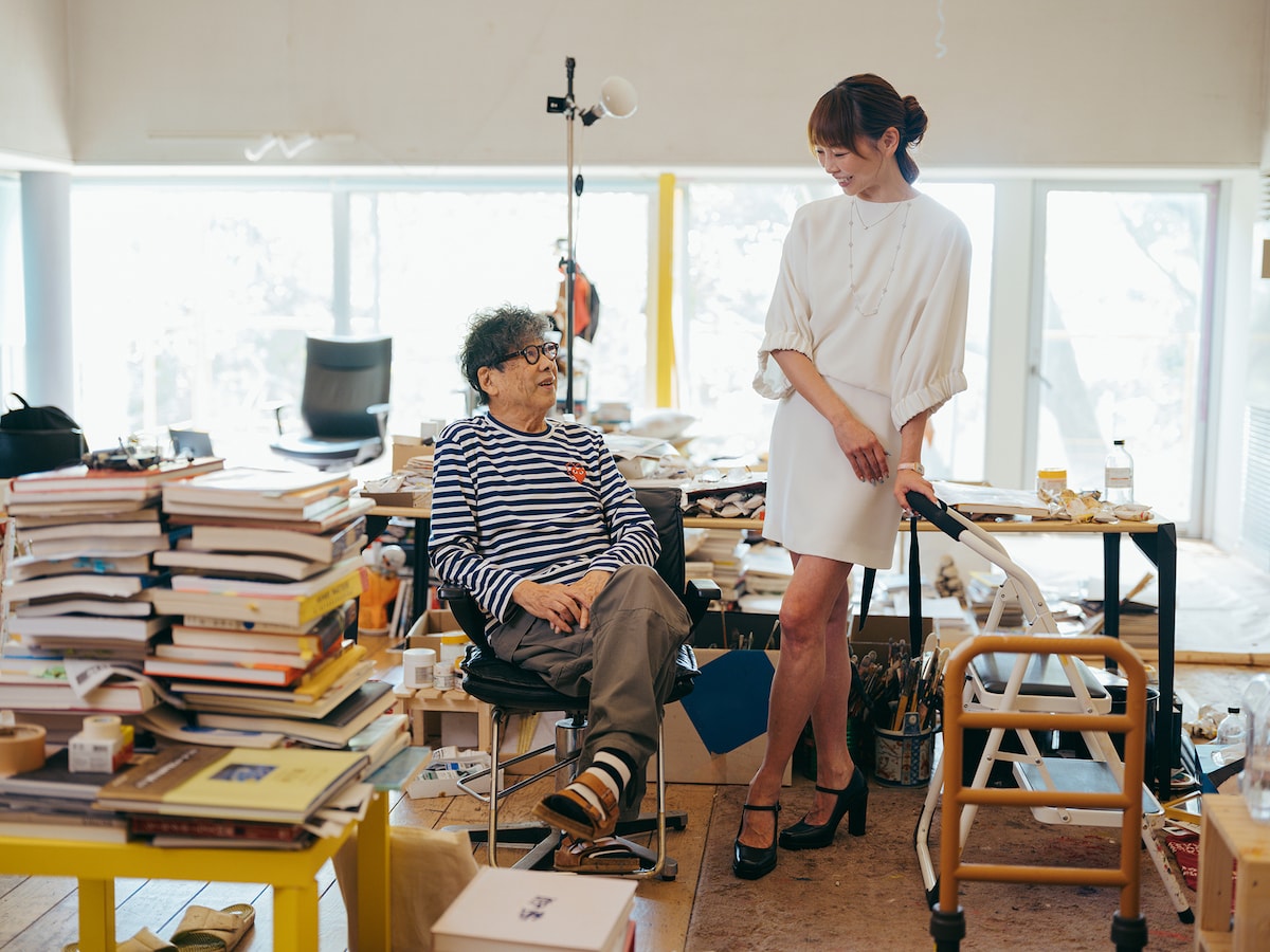 左から横尾忠則、上野水香。