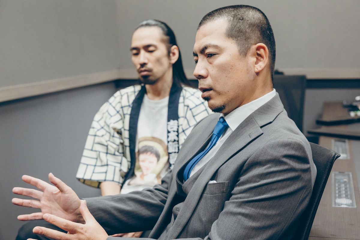 「ふざけられない」と話す天竺鼠・川原と、それに頷く真空ジェシカ川北