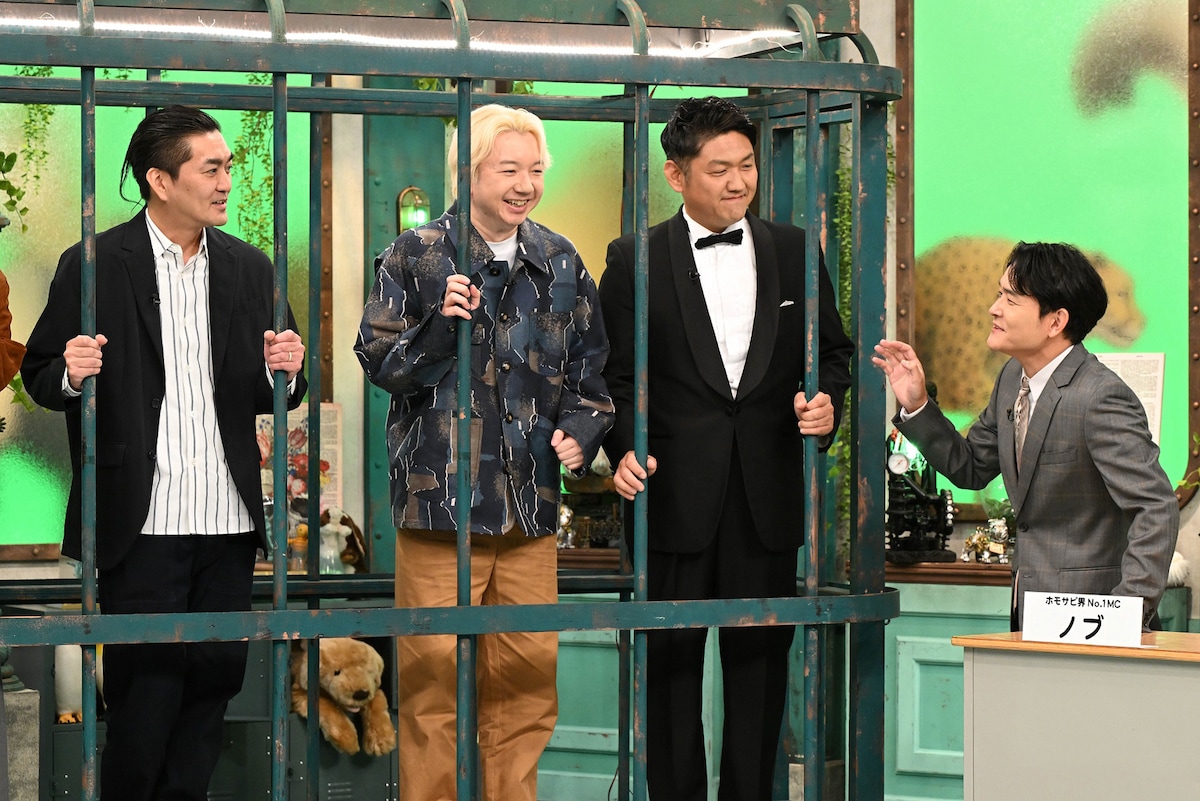 左から平成ノブシコブシ徳井、三四郎・相田、ビタミンS・お兄ちゃん、千鳥ノブ