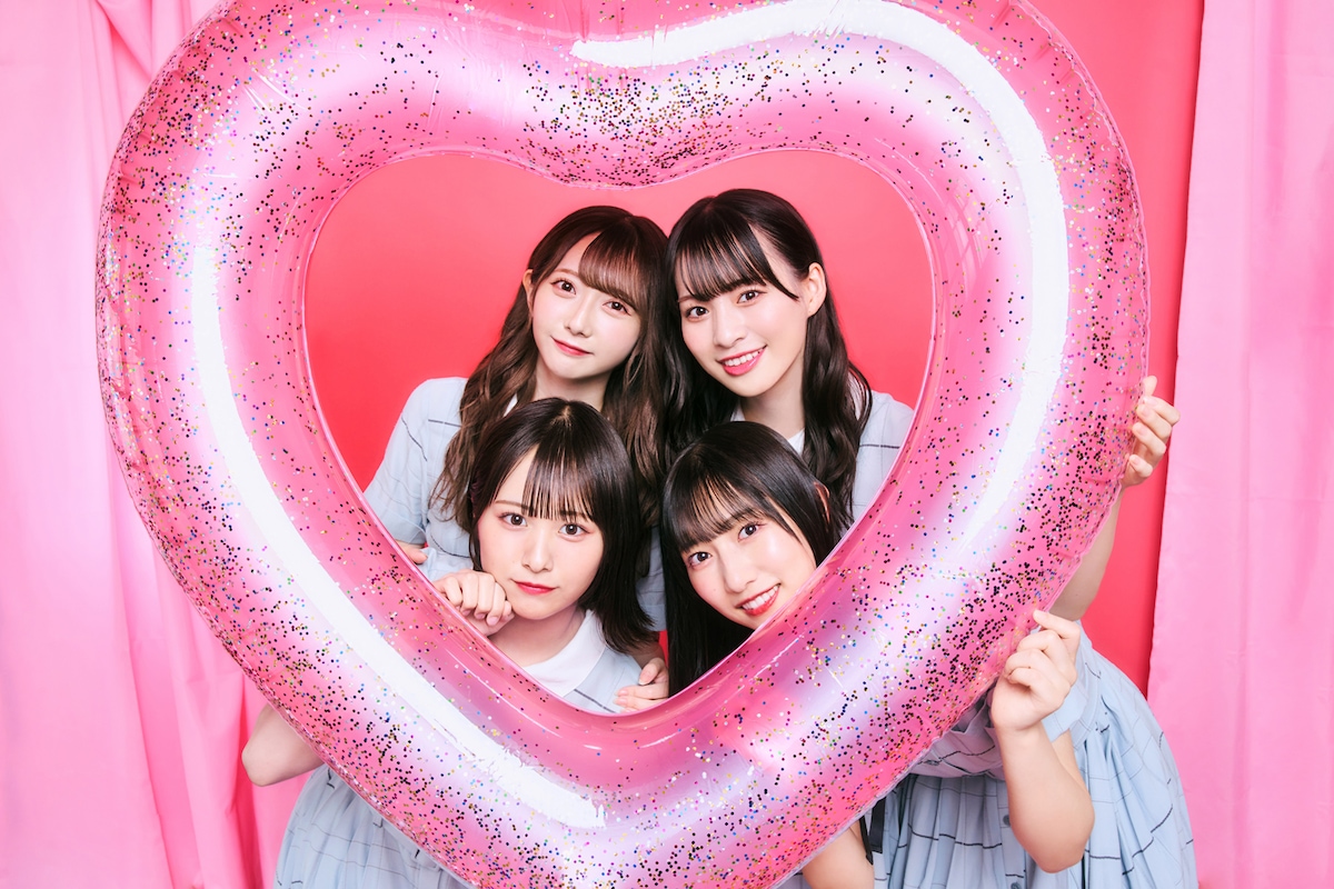 左上から時計回りに谷崎早耶、冨田菜々風、蟹沢萌子、尾木波菜。