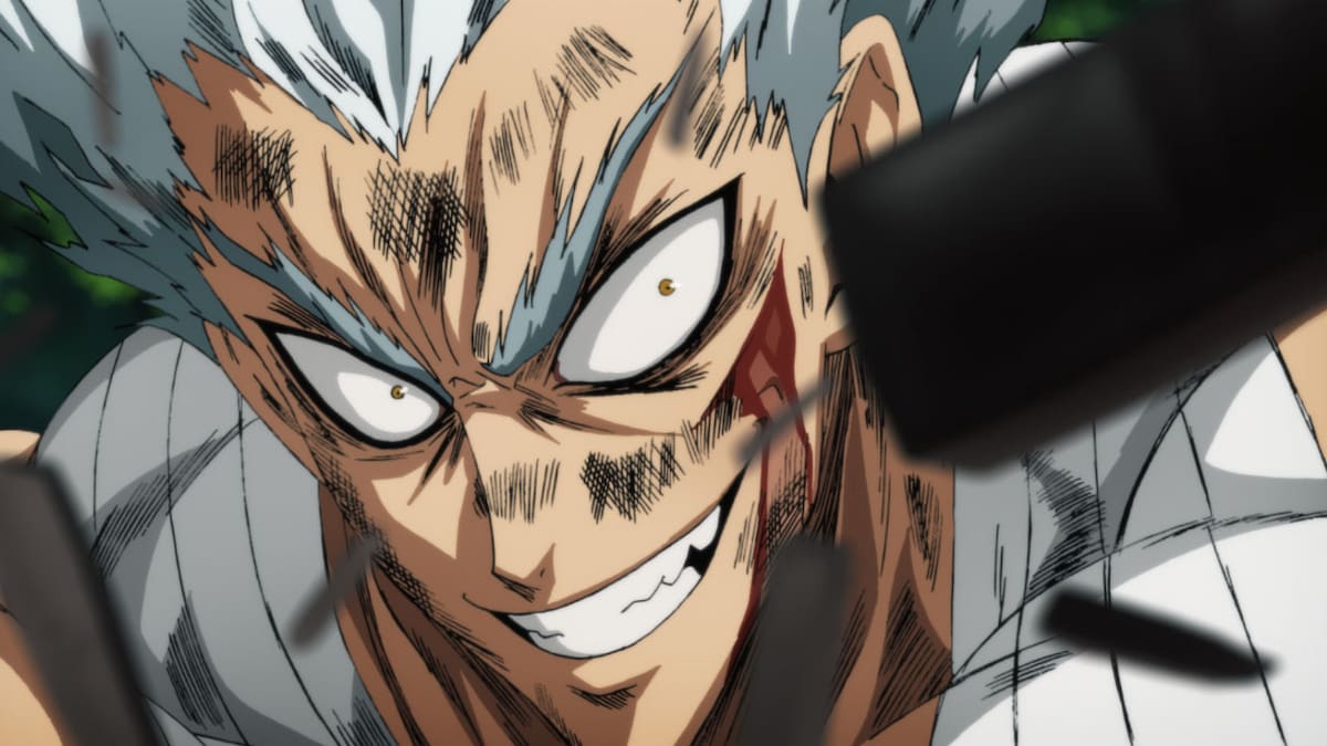 アニメ「ワンパンマン」#23(第2期・第23話)より、ガロウ。