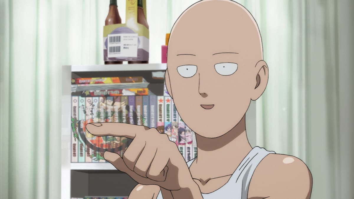 アニメ「ワンパンマン」#07（第1期・第7話）より、サイタマ。