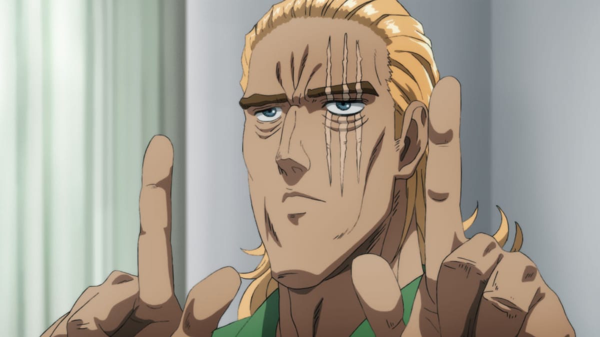 アニメ「ワンパンマン」#23（第2期・第23話）より、キング。