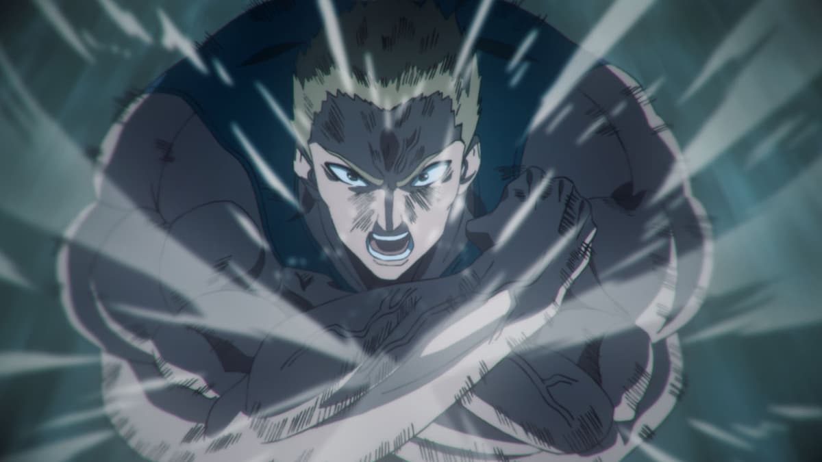 アニメ「ワンパンマン」#15（第2期・第3話）より、タンクトップマスター。