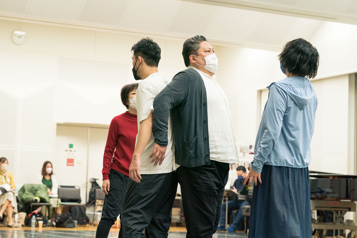 「田舎騎士道(カヴァレリア・ルスティカーナ)」稽古の様子。