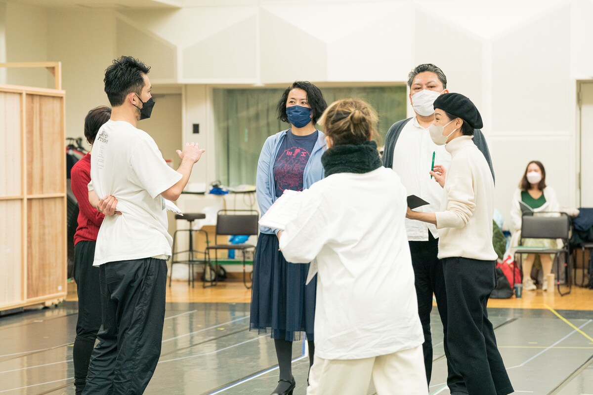 「田舎騎士道(カヴァレリア・ルスティカーナ)」稽古の様子。