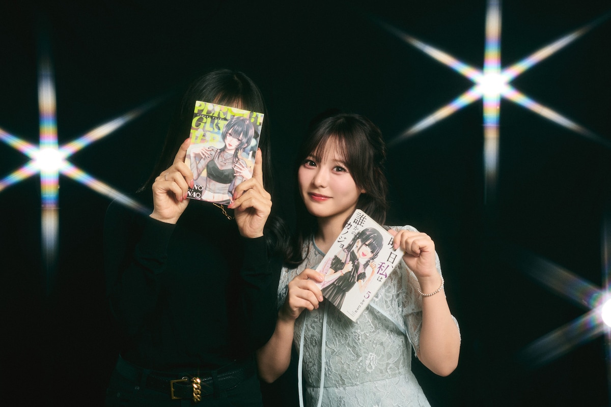 をのひなお(左)と齊藤なぎさ(右)。