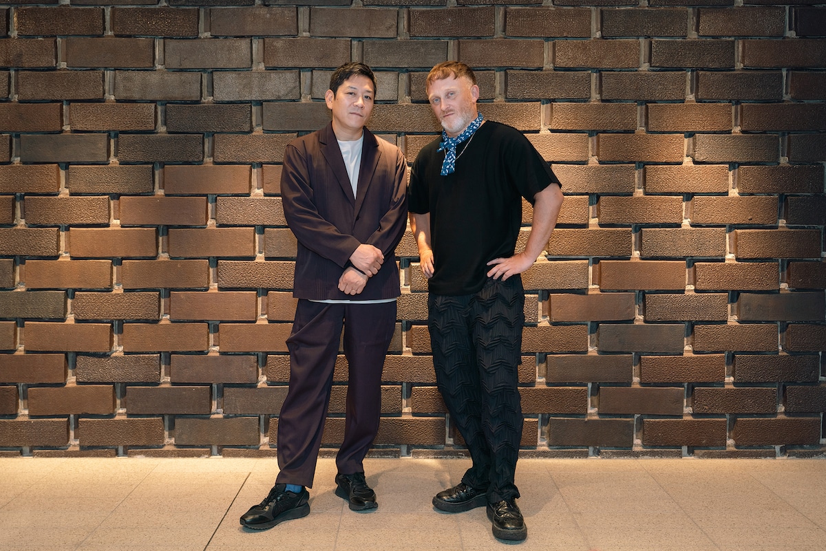 左から名和晃平、ダミアン・ジャレ。