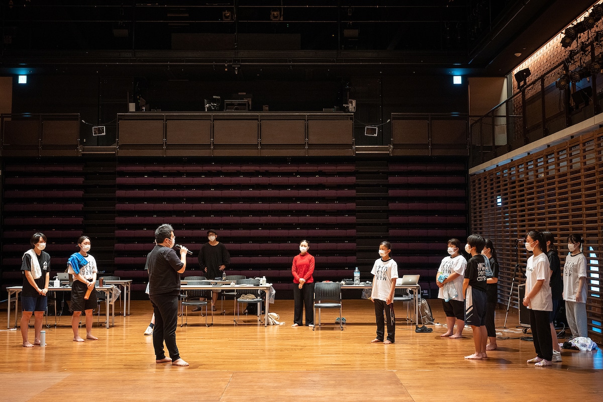 プレ稽古の様子。©︎萩原ヤスオ