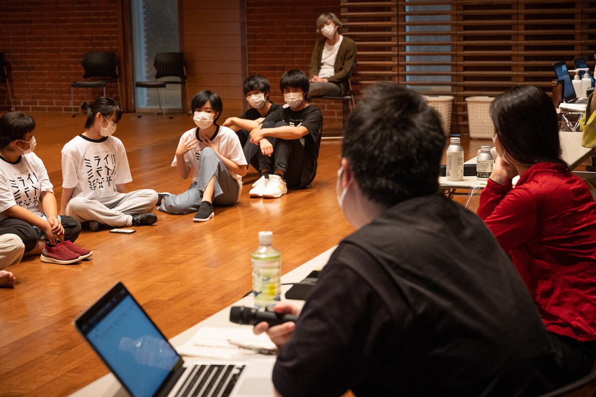 プレ稽古の様子。©︎萩原ヤスオ