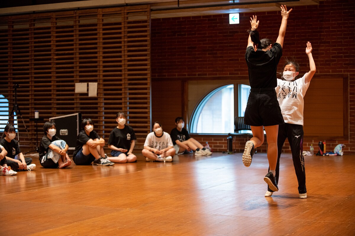 プレ稽古の様子。©︎萩原ヤスオ