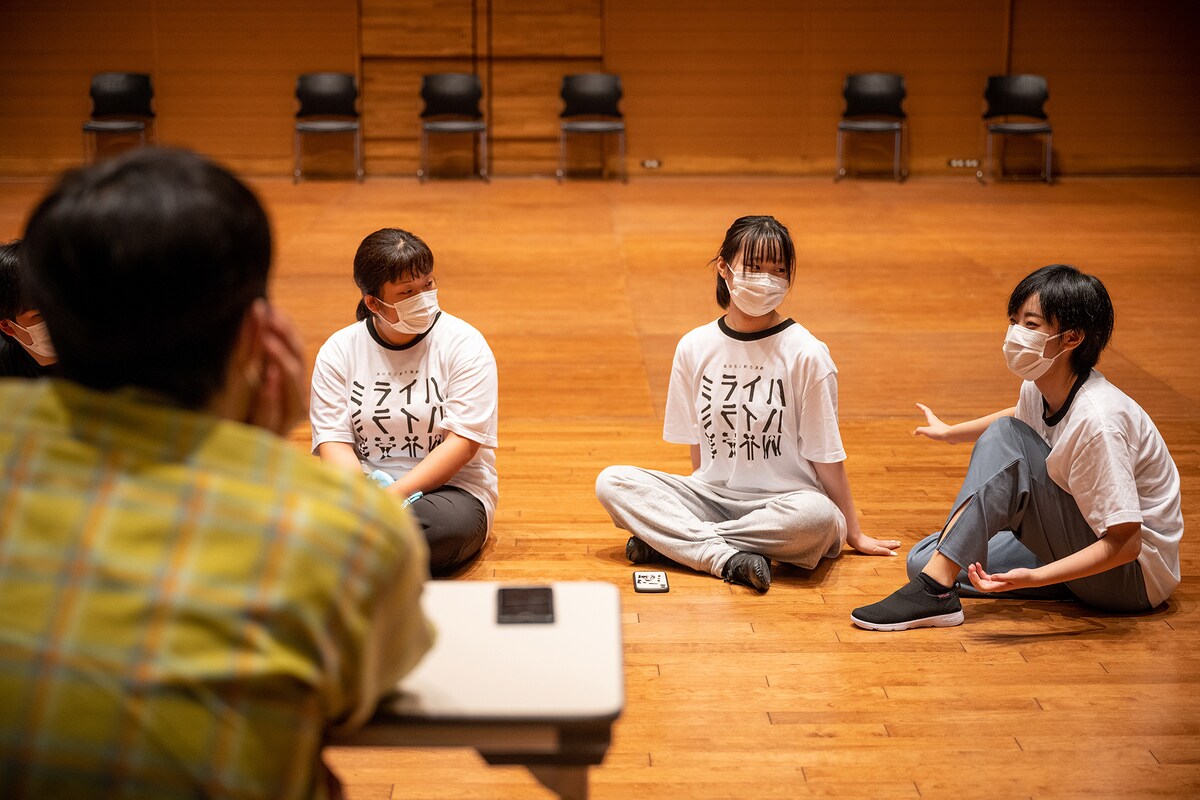プレ稽古の様子。©︎萩原ヤスオ