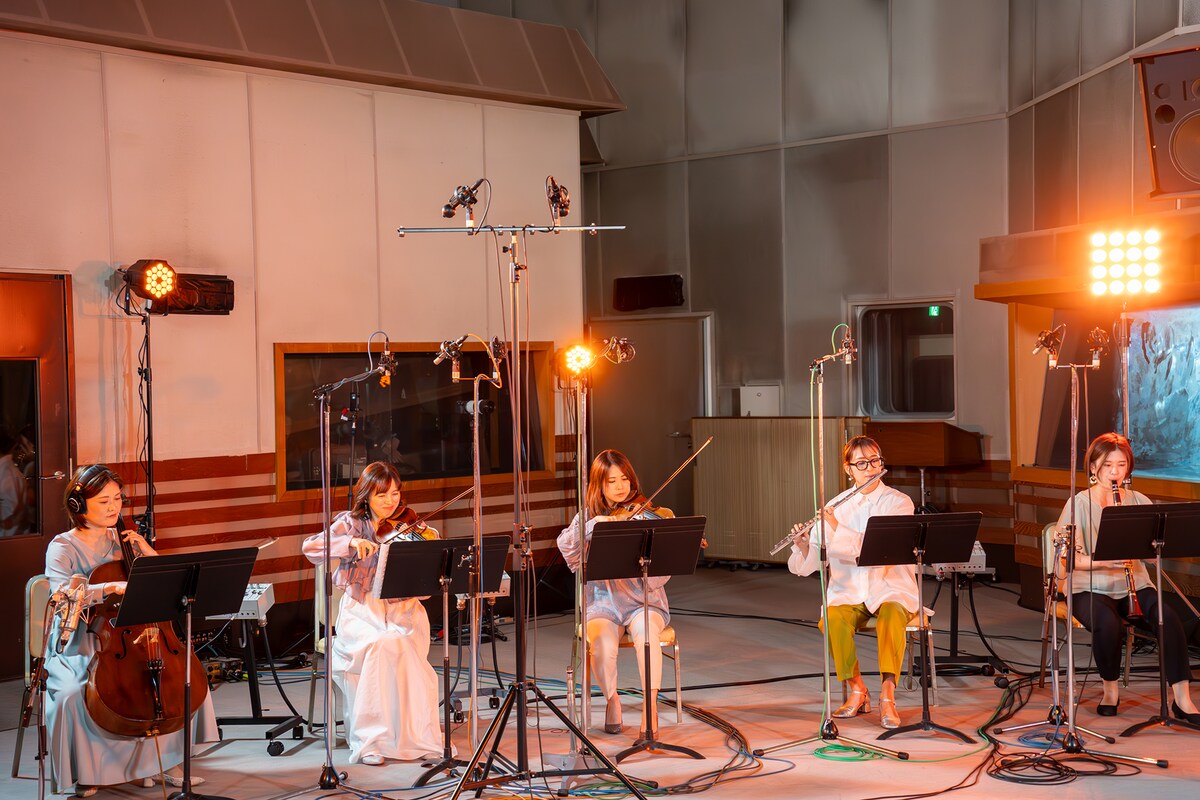 「Pococha×川崎鷹也 Special Movie “想いのチカラ”」収録の様子。