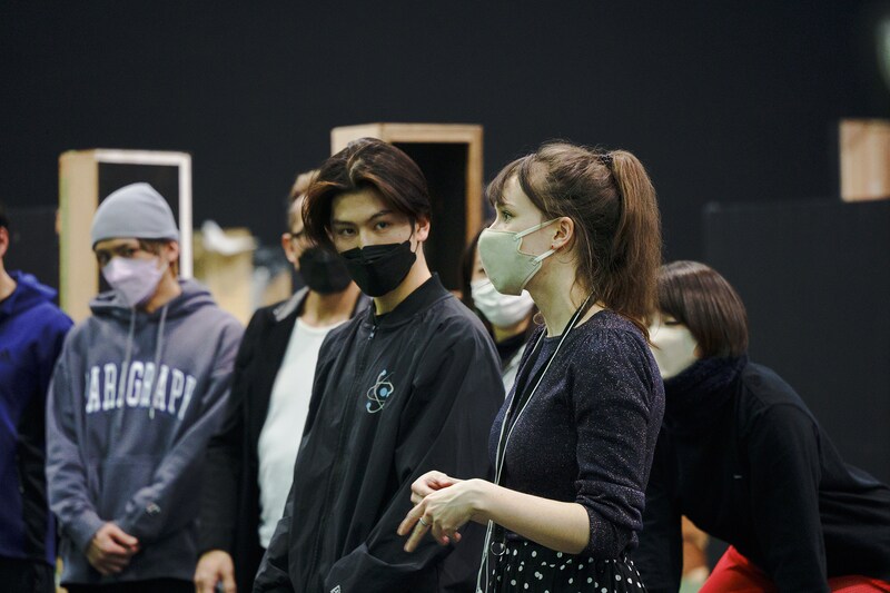 「ロミオ＆ジュリエット」稽古の様子。