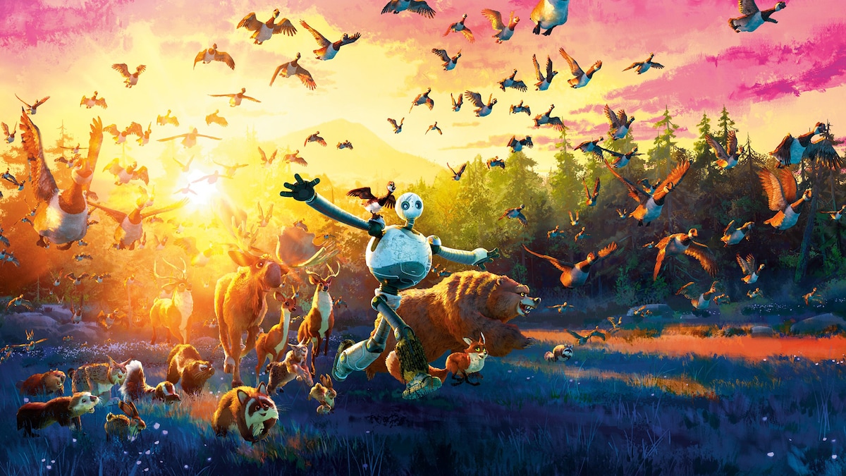 「野生の島のロズ」より、キラリが飛翔するシーン