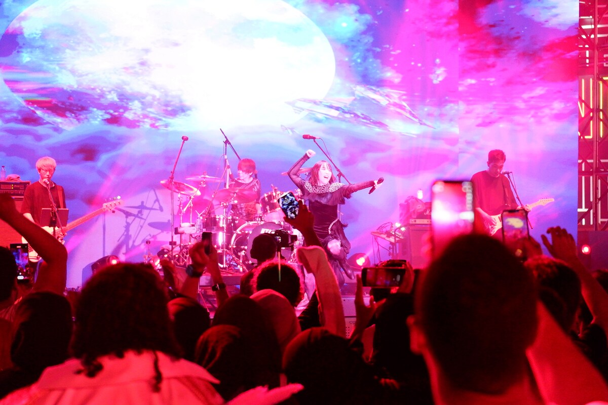 「Anime Village（Jedda Season 2022）」での藍井エイルのステージの様子。