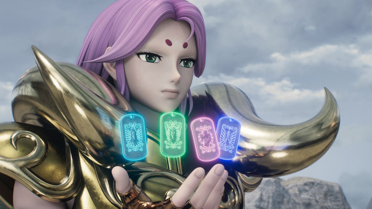 牡羊座(アリエス)のムウ。現教皇シオンの弟子でダイダロスとは兄弟弟子の黄金聖闘士。老師童虎と親交が深い人格者で、必殺技はクリスタルウォール。