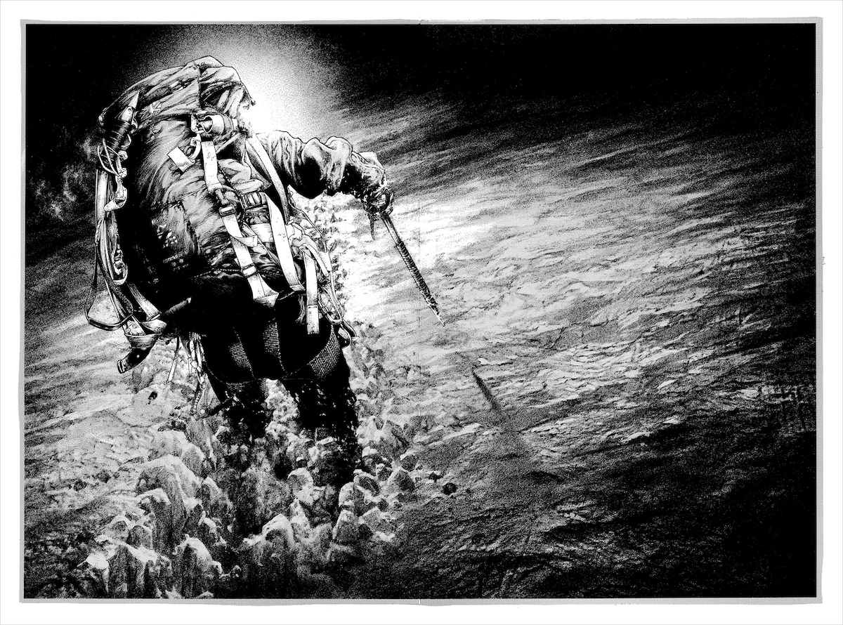 「孤高の人」第155登より。 ©坂本眞一/集英社