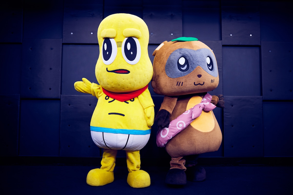 左からピーナッツくん、ぽんぽこ。