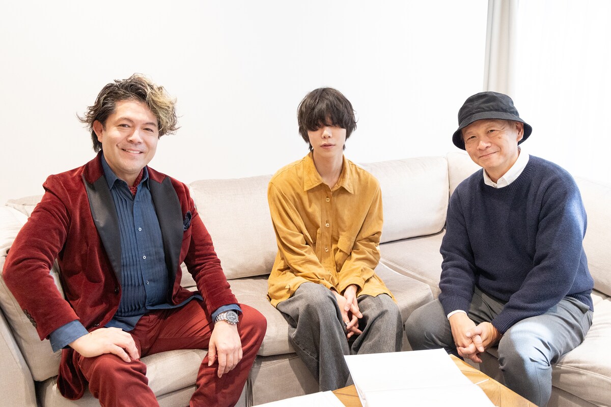 左から太一、Sano ibuki、清水洋。
