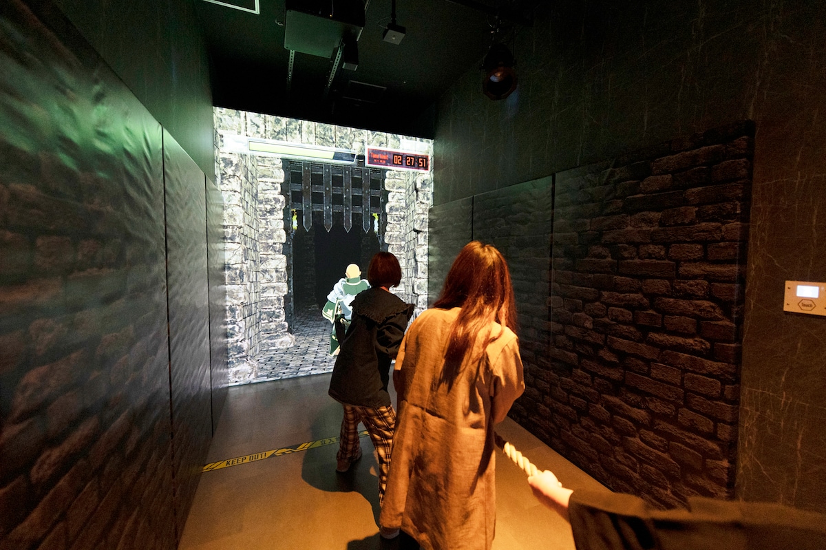 QUEST3、エギルの部屋のフィジカルゲーム。綱を全力で引こう。