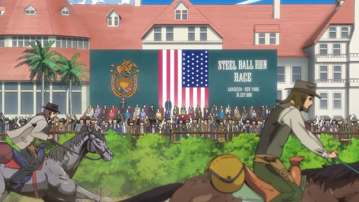 「スティール・ボール・ラン ジョジョの奇妙な冒険」第1話より