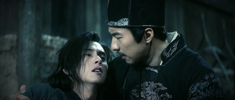 左からグアンホン演じる唐泛、フー・モンボー演じる隋州。