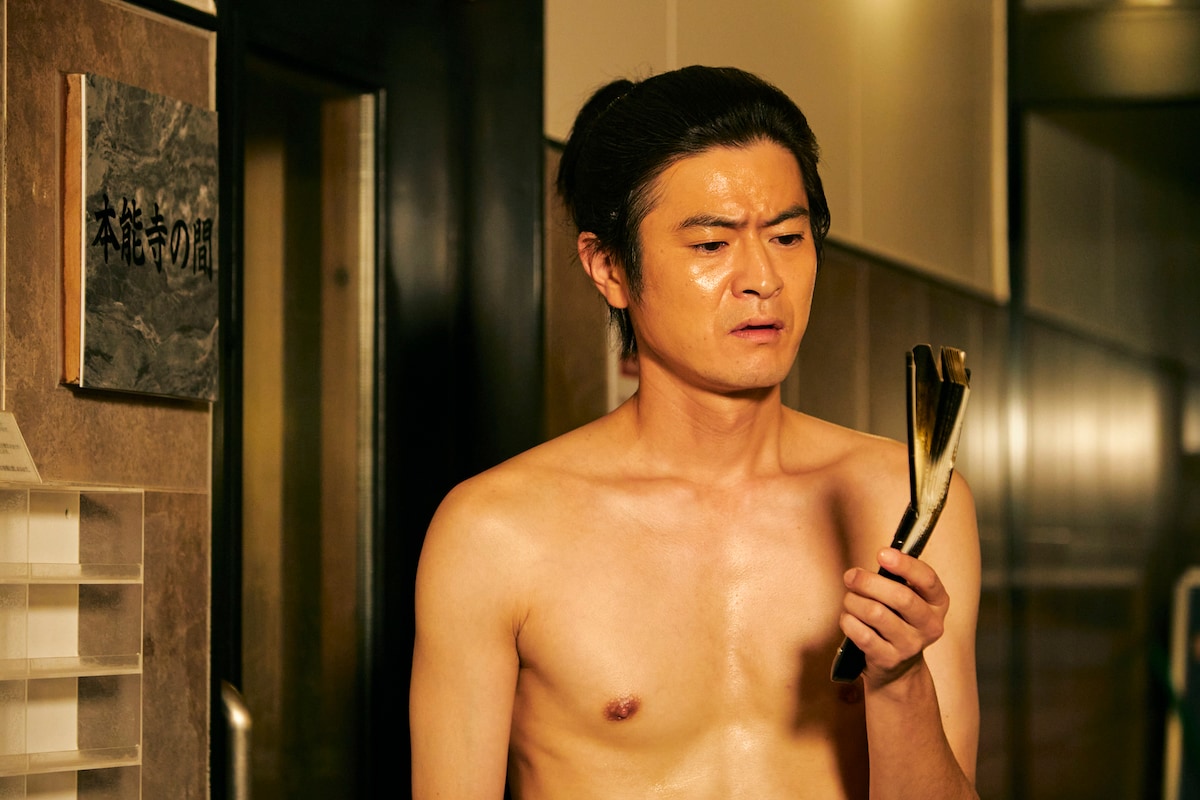 ショートドラマ「戦国サウナ」より、徳川家康役の窪塚俊介。