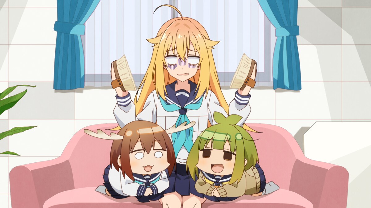 アニメ「しかのこのこのここしたんたん」第3話より。