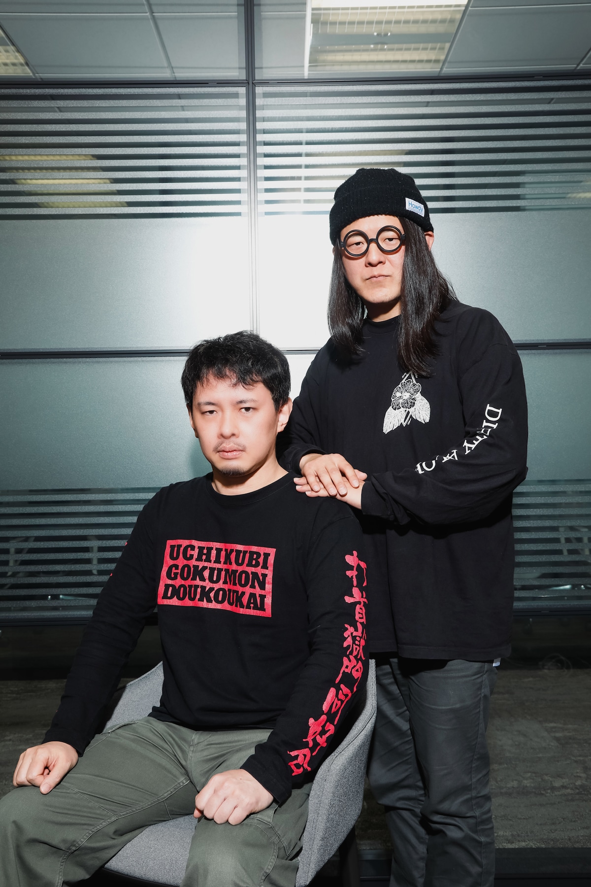 左から大澤敦史（打首獄門同好会）、EGACCHO（Vo / SHIMA）。