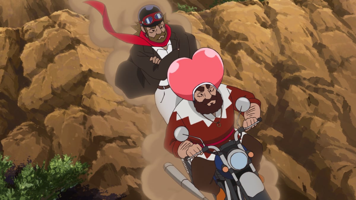 「映画クレヨンしんちゃん 超華麗！灼熱のカスカベダンサーズ」場面カット。エリート刑事コンビのカビール（左）とディル（右）