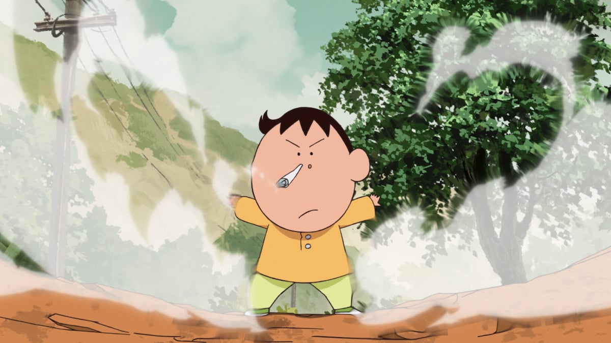 「映画クレヨンしんちゃん 超華麗！灼熱のカスカベダンサーズ」場面カット。【暴君（ボーくん）】となったボーちゃん