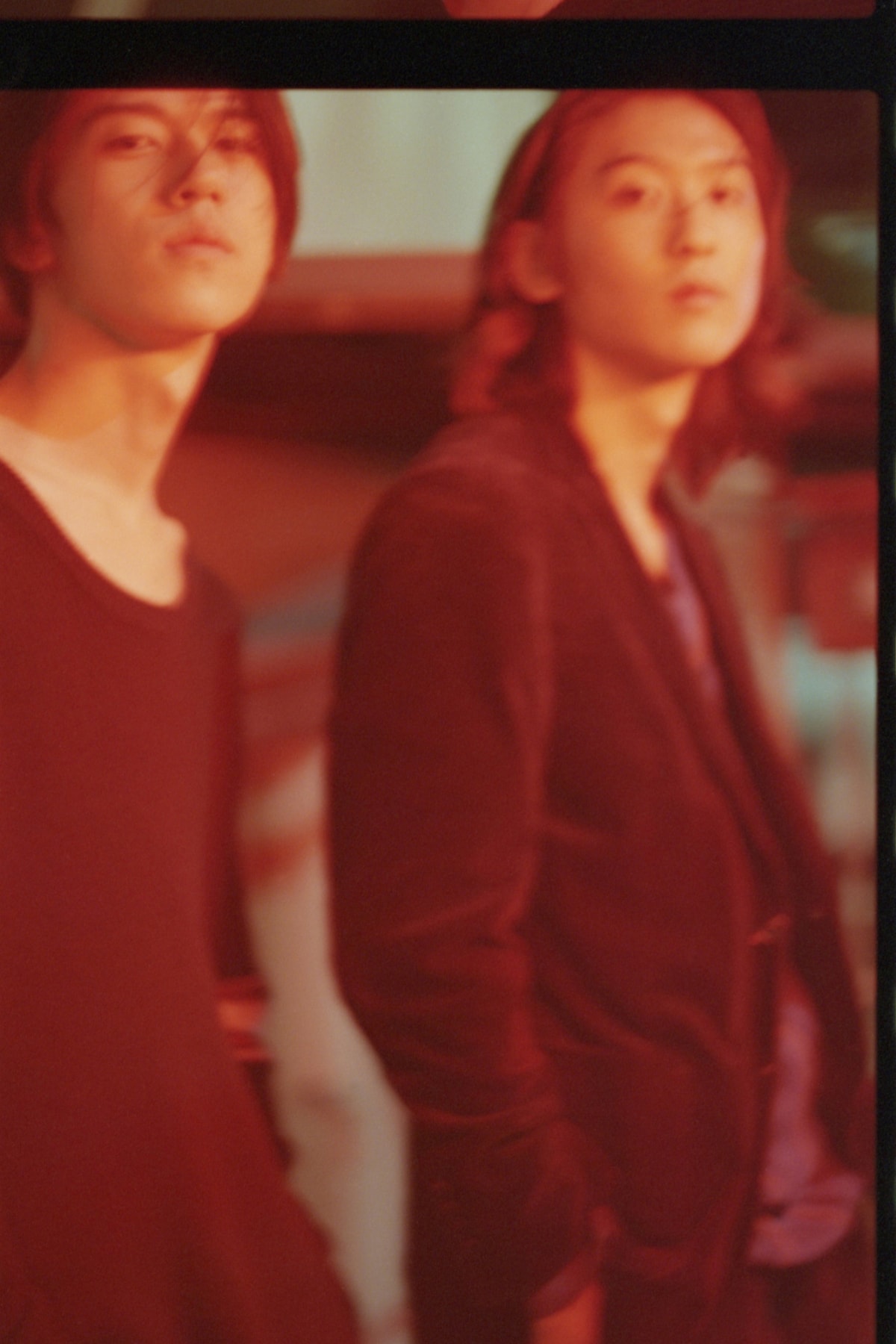 左から保田優真(Dr)、田中利幸(Key)。