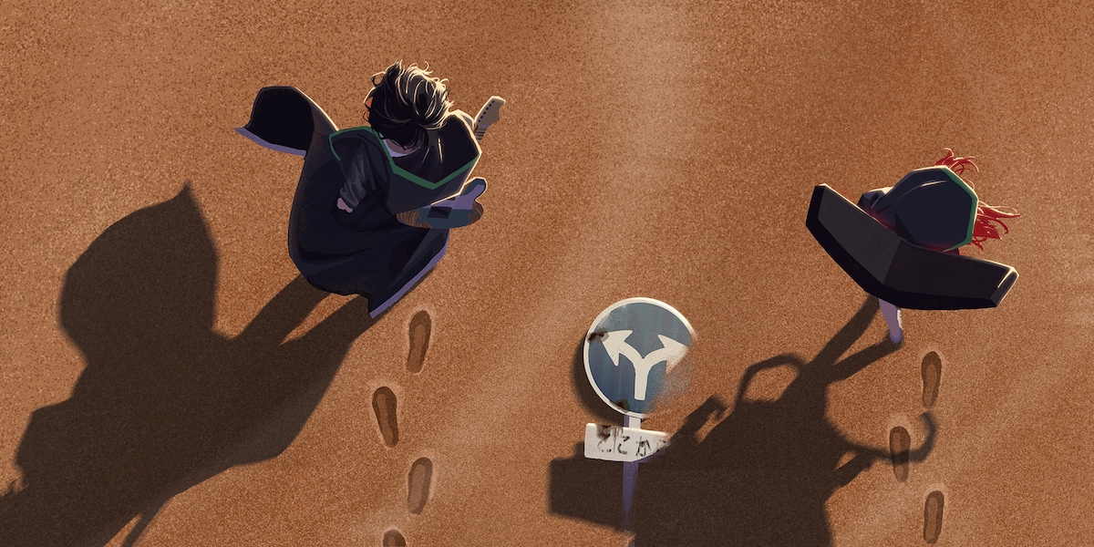 獅子志司「揺ら揺ら」ジャケットイラスト