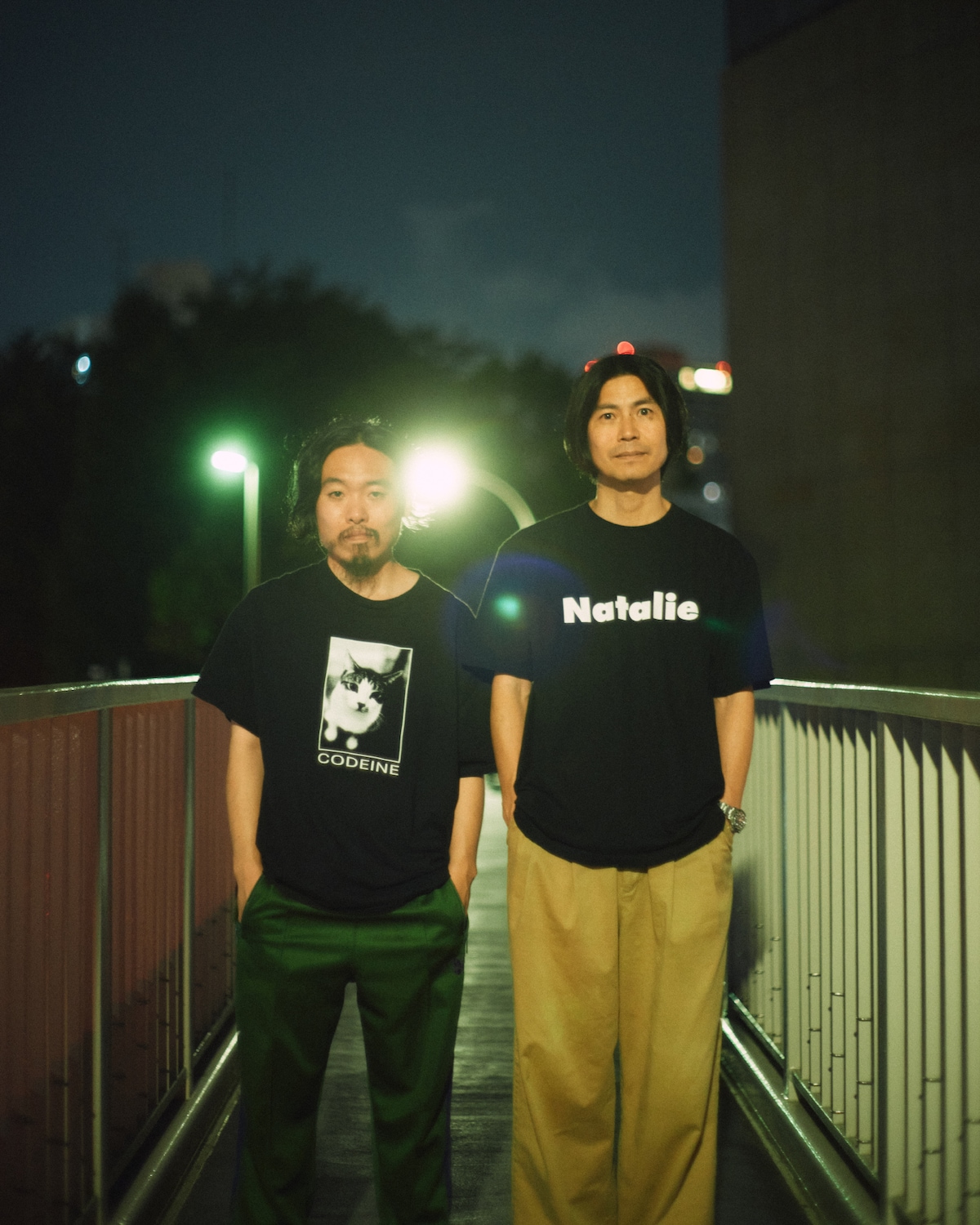 左から石若駿、佐藤征史(くるり)。