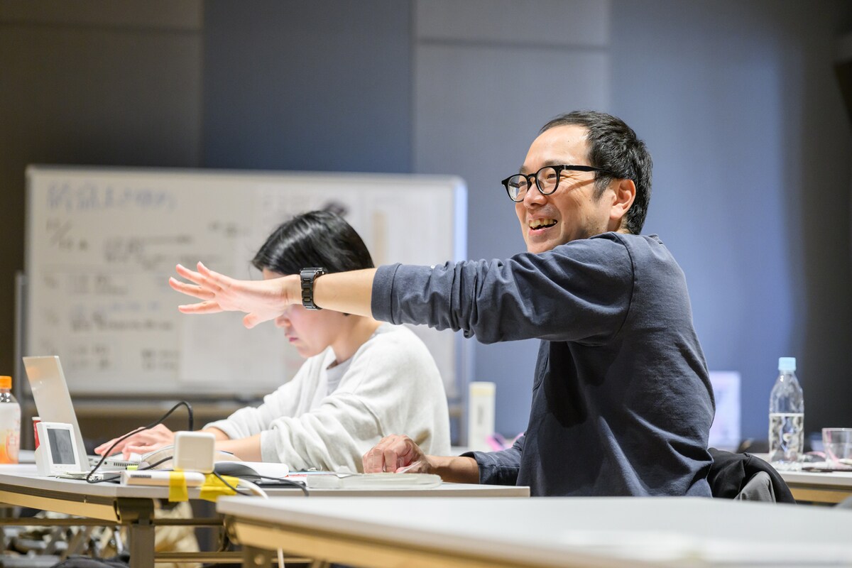 「終点 まさゆめ」稽古の様子。