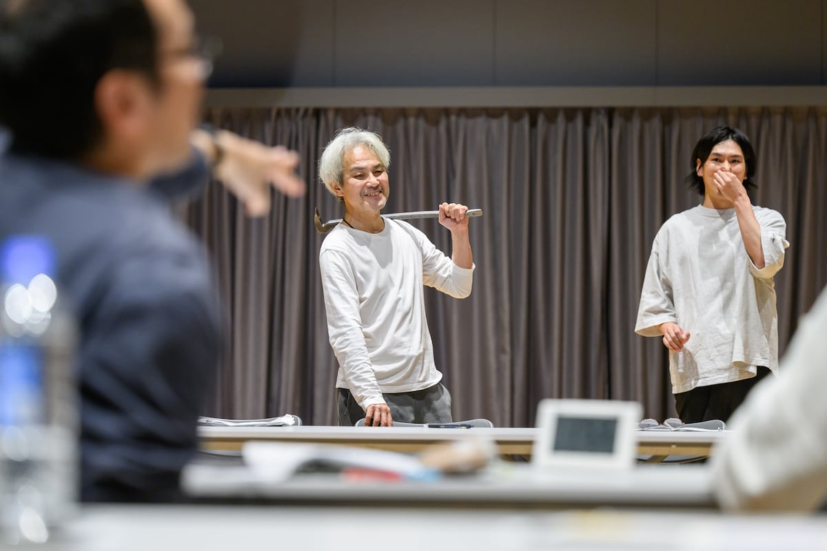 「終点 まさゆめ」稽古の様子。