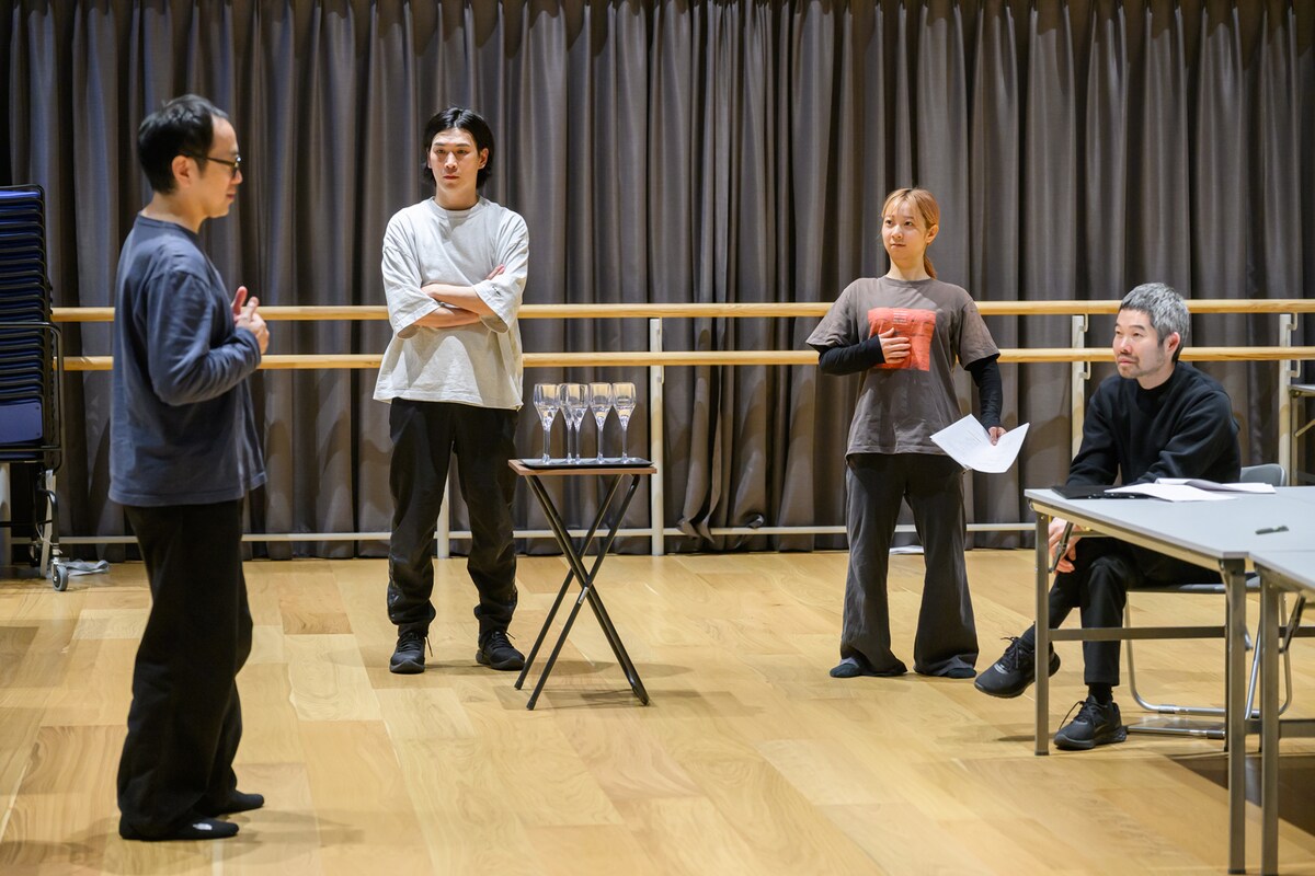 「終点 まさゆめ」稽古の様子。