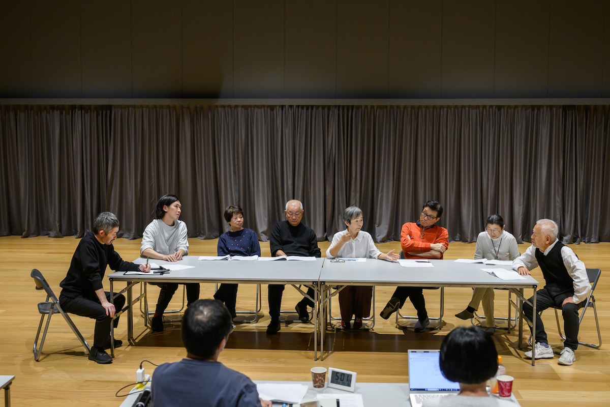 「終点 まさゆめ」稽古の様子。