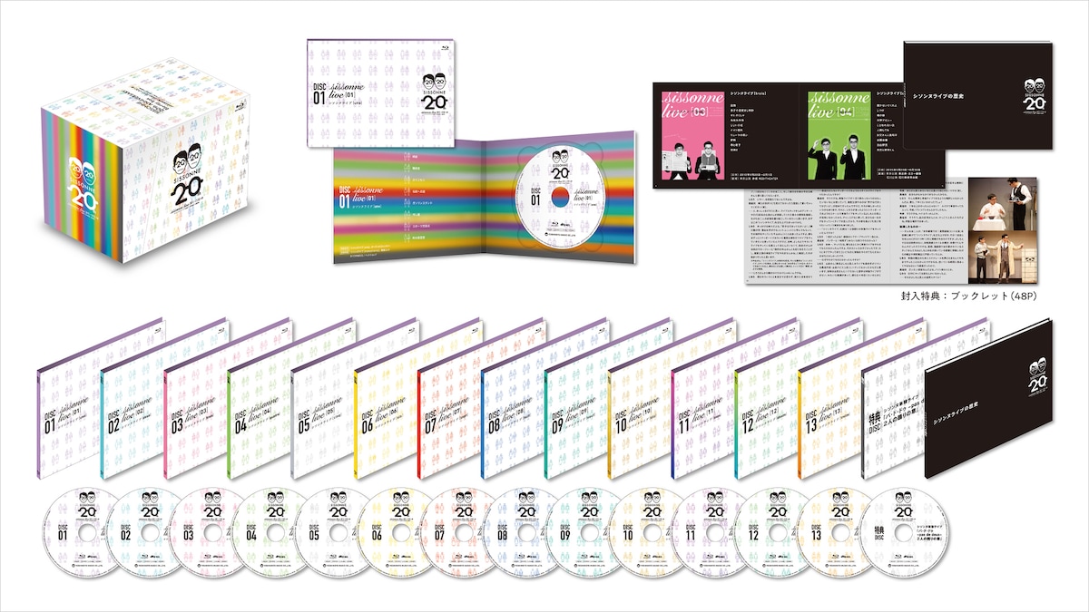 「シソンヌ結成20周年記念『シソンヌライブBlu-ray BOX』」展開図