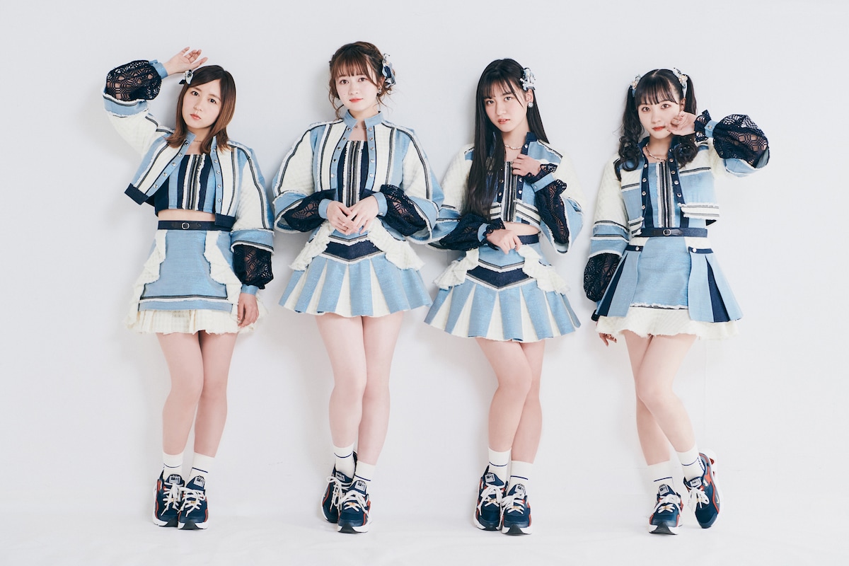 左から大場美奈、江籠裕奈、林美澪、末永桜花。