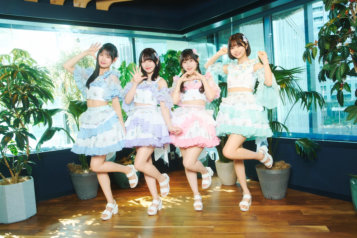 左から伊藤実希、佐藤佳穂、井上瑠夏、荒野姫楓。