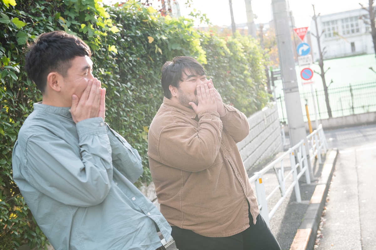 左から葛西敏彦、澤部渡。