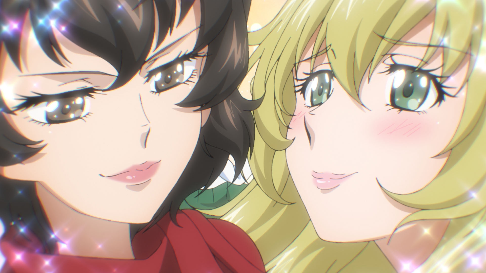 アニメ「ガールズ＆パンツァー もっとらぶらぶ作戦です！」第1幕より。左からカエサル、カルパッチョ。